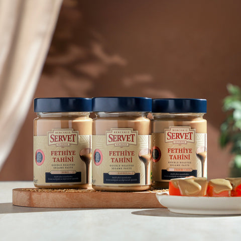 Double Roasted Fresh Servet Tahini - 300g Pack of 3