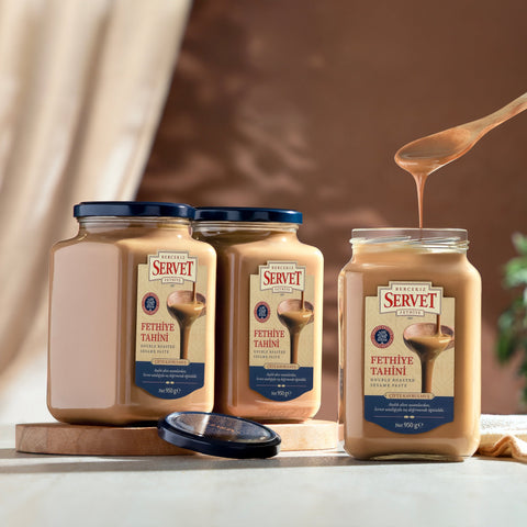Double Roasted Fresh Servet Tahini - 950g Pack of 3