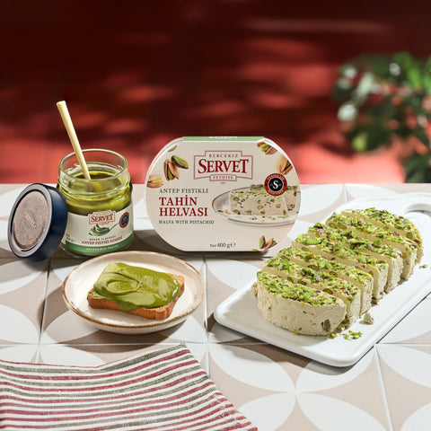 Tahini Halva with Pistachios 400g + Pistachio Paste 200g